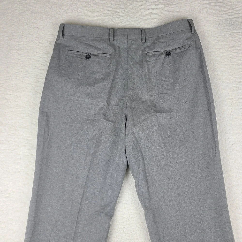 Banana Republic Dress Pants Mens 36 x 34 Gray‎ Tailored Fit Trousers Slacks